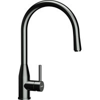 Смеситель для кухонной мойки Schock Kavus-D вороненая 710663 с поворотным и выдвижным изливом оружейная сталь — 1