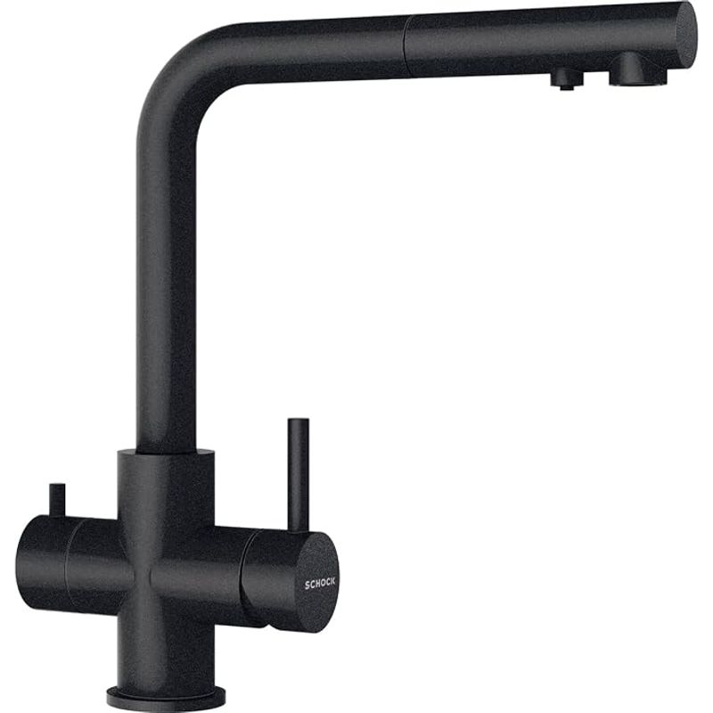 Смеситель для кухонной мойки Schock Vitus full colour 710696 для питьевой воды и с поворотным изливом неро