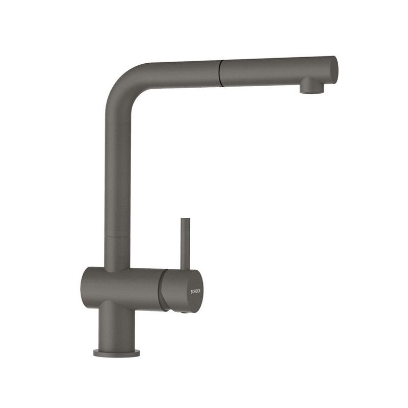 Смеситель для кухонной мойки Schock Epos-D full color 710701 с поворотным и выдвижным изливом выдвижной излив серебристый камень