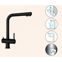 Смеситель для кухонной мойки Schock Vitus full colour 710702 для питьевой воды и с поворотным изливом поларис — 2