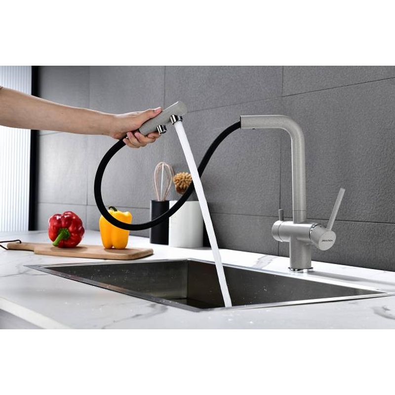 Смеситель для кухни Paulmark Serpentine Se213222-DG графит