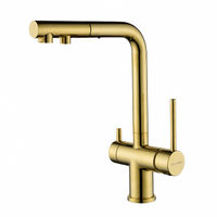 Смеситель для кухни Paulmark Serpentine Se213222-G золото — 1