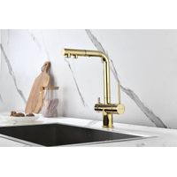 Смеситель для кухни Paulmark Serpentine Se213222-G золото — 2