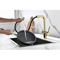 Смеситель для кухни Paulmark Serpentine Se213222-G золото — 12