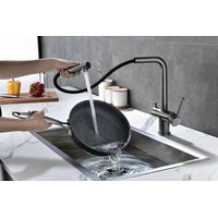 Смеситель для кухни Paulmark Serpentine Se213222-GM вороненая сталь — 9