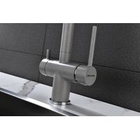 Смеситель для кухни Paulmark Serpentine Se213222-GR серый — 15