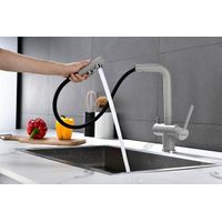 Смеситель для кухни Paulmark Serpentine Se213222-GR серый — 5