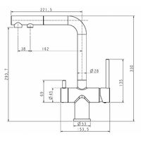 Смеситель для кухни Paulmark Serpentine Se213222-GR серый — 16