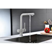 Смеситель для кухни Paulmark Serpentine Se213222-GR серый — 4