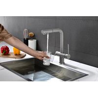 Смеситель для кухни Paulmark Serpentine Se213222-GR серый — 10