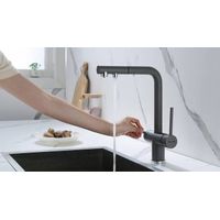 Смеситель для кухни Paulmark Serpentine Se213222-GRM серый металлик — 6