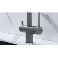 Смеситель для кухни Paulmark Serpentine Se213222-GRM серый металлик — 16