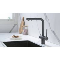 Смеситель для кухни Paulmark Serpentine Se213222-GRM серый металлик — 14