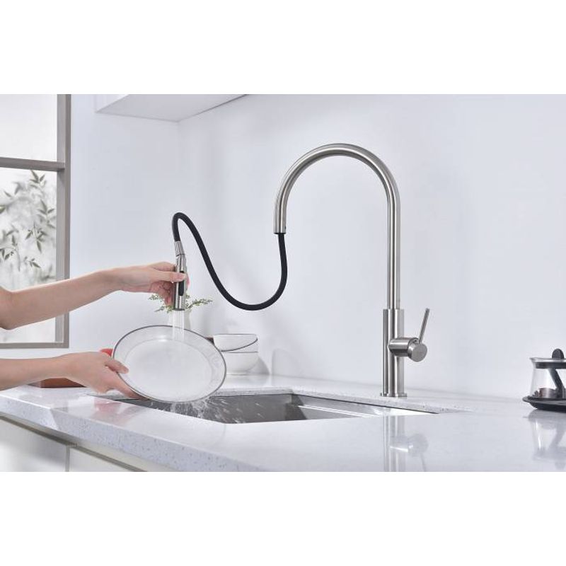 Смеситель для кухни Paulmark Senso Se215180-BS брашированная сталь
