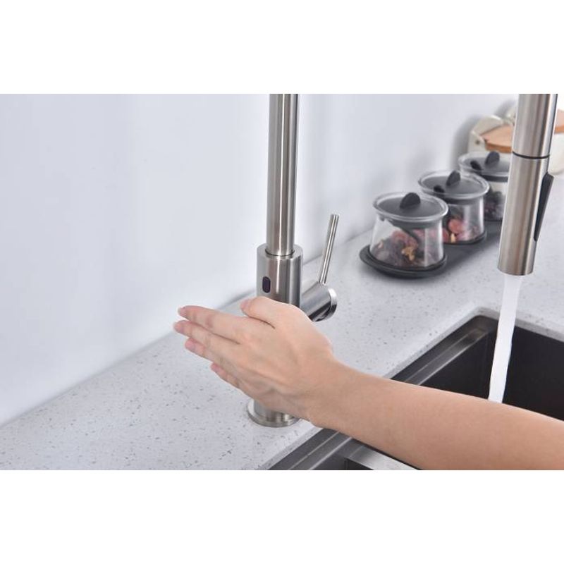 Смеситель для кухни Paulmark Senso Se215180-BS брашированная сталь