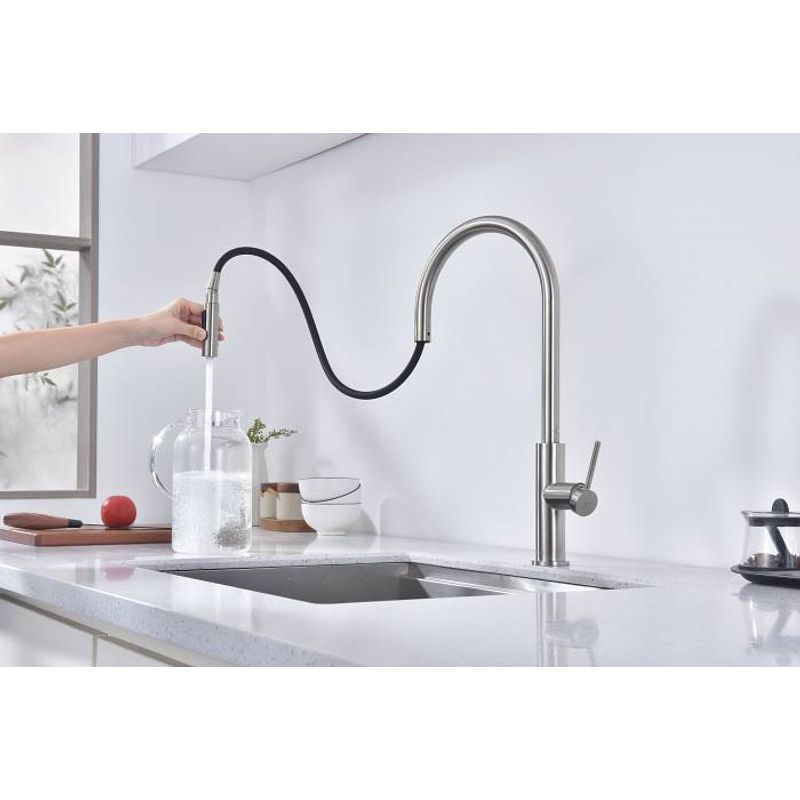 Смеситель для кухни Paulmark Senso Se215180-BS брашированная сталь