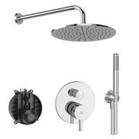 Система для душа скрытого монтажа Ideal Standard Ceraline SetA6939AA-3 6 в 1 верхний душ 300 мм черный матовый — 1