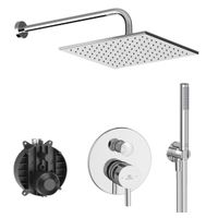 Система для душа скрытого монтажа Ideal Standard Ceraline SetA6939AA-5 6 в 1 верхний душ 300 мм черный матовый — 1