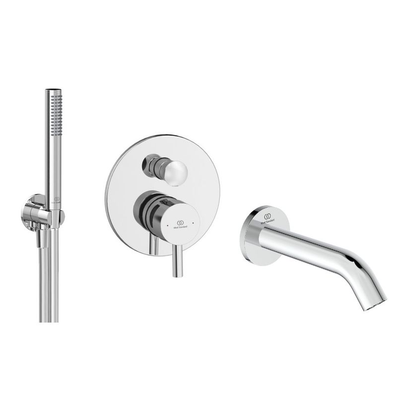 Система для душа скрытого монтажа Ideal Standard Ceraline SetA6939AA-6  5 в 1 на 3 потребителя хром