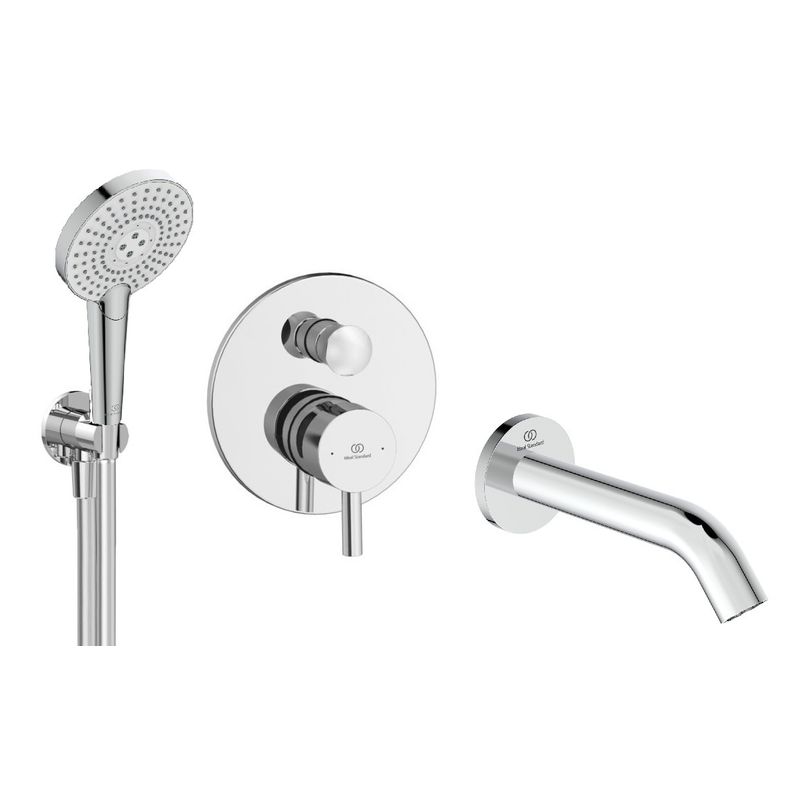 Система для душа скрытого монтажа Ideal Standard Ceraline SetA6939AA-7 5 в 1 на 3 потребителя хром