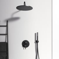 Система для душа скрытого монтажа Ideal Standard Ceraline SetA6939XG 6 в 1 верхний душ 200 мм черный матовый — 4