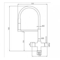 Смеситель для кухни ZorG Steel Hammer SH 2002 сатин — 2