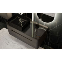 Тумба под раковину Jorno Shine 100 подвесная с подсветкой / Shi.01.100/P/A антрацит — 5