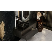 Тумба под раковину Jorno Shine 120 подвесная с подсветкой / Shi.01.120/P/A антрацит — 11