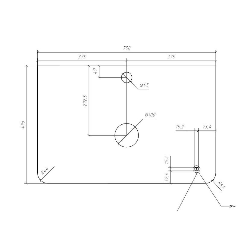 Тумба под раковину Jorno Shine 75 подвесная с подсветкой / Shi.01.75/P/W белая