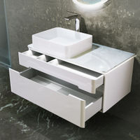 Тумба под раковину Jorno Shine 90 подвесная с подсветкой / Shi.01.90/P/W белая — 7