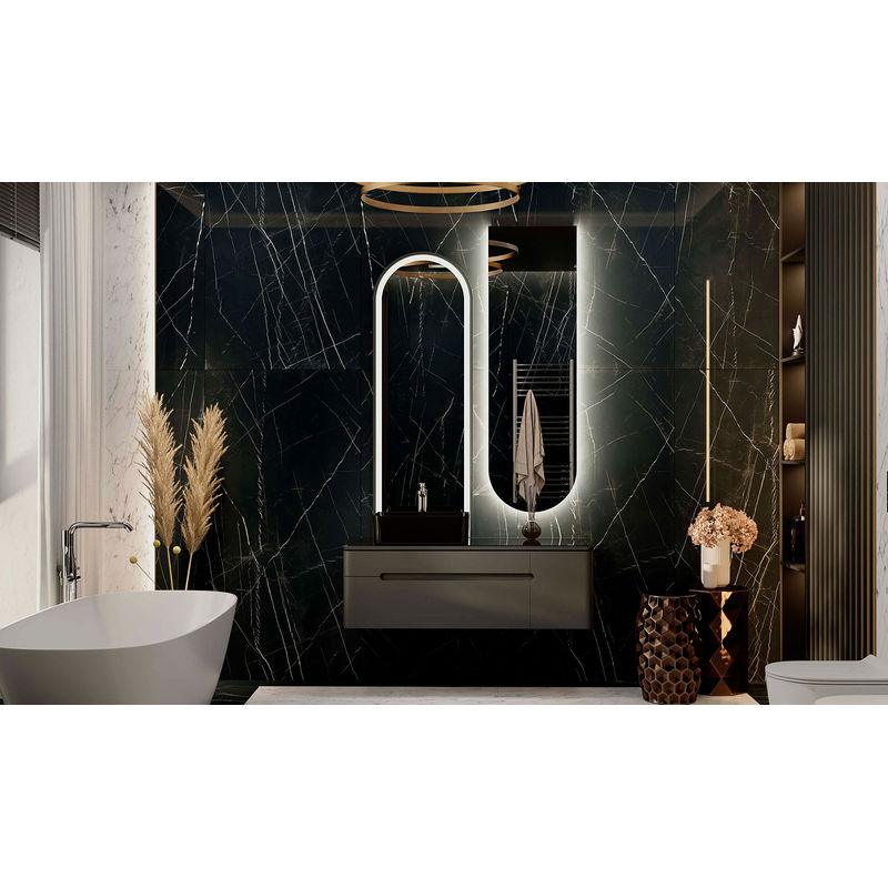 Зеркало Jorno Shine 51 с подсветкой / Shi.02.51/A (антрацит)