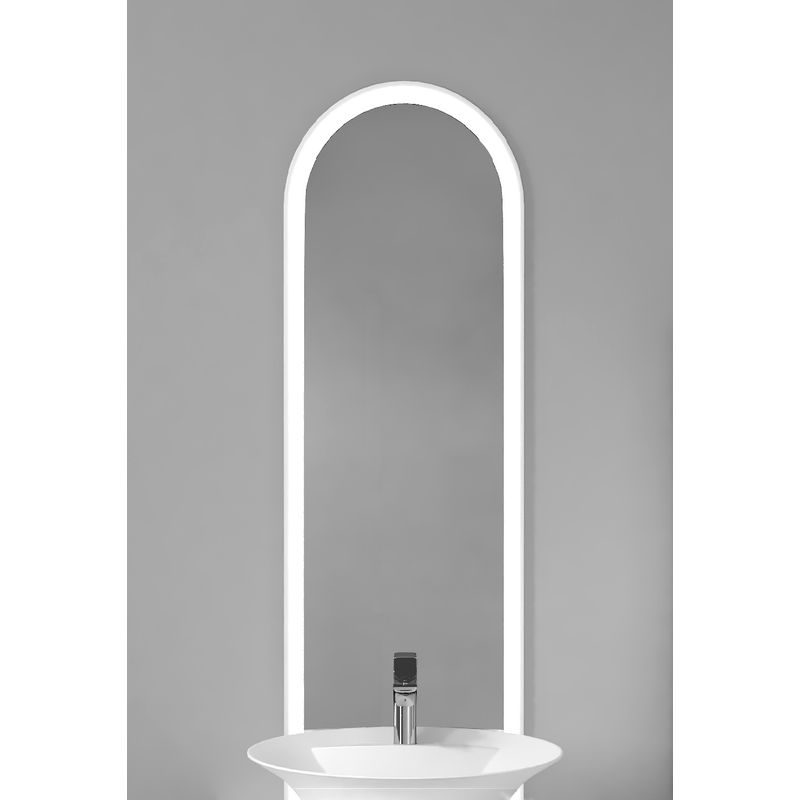 Зеркало Jorno Shine 51 с подсветкой / Shi.02.51/W (белое)