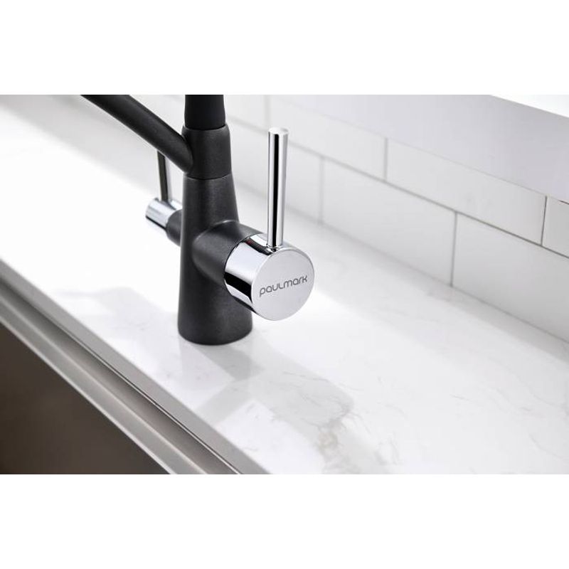 Смеситель для кухни Paulmark Siegen Si213111-418(BLM) черный металлик