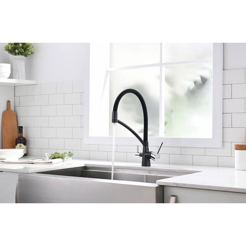 Смеситель для кухни Paulmark Siegen Si213111-418(BLM) черный металлик