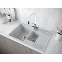 Смеситель для кухни Paulmark Siegen Si213111-CRw хром белый шланг — 6
