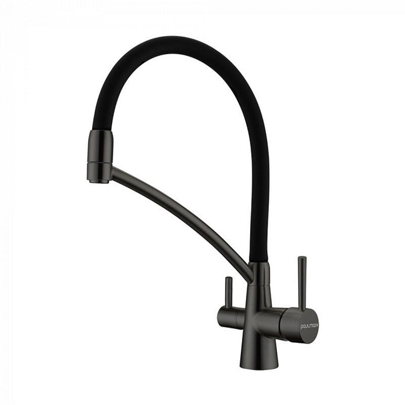 Смеситель для кухни Paulmark Siegen Si213111-GM вороненая сталь