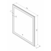 Зеркало Misty Сириус 700х700 Led холодная подсветка — 8