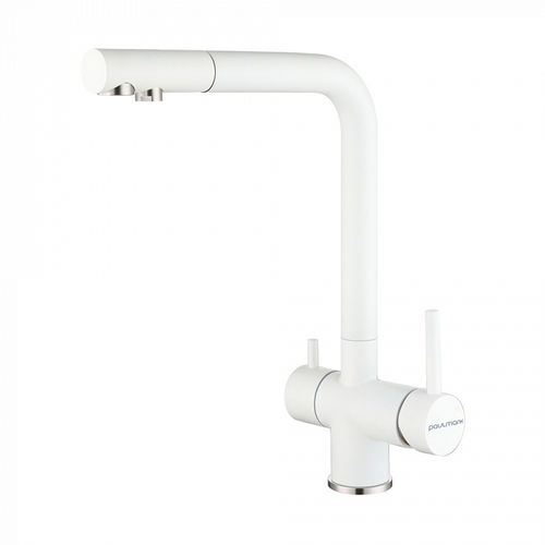 Смеситель для кухни Paulmark Skalen Sk213020-431 белый матовый