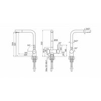 Смеситель для кухни Paulmark Skalen Sk213020-BG брашированное золото — 4