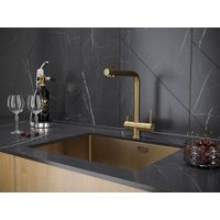 Смеситель для кухни Paulmark Skalen Sk213020-BG брашированное золото — 2