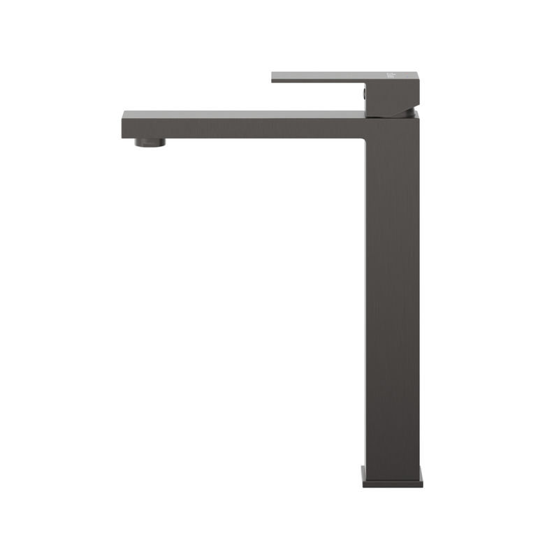 SLIDER-LC-GM-W0 Смеситель для накладной раковины однорычажный, без донного клапана, оружейная сталь
