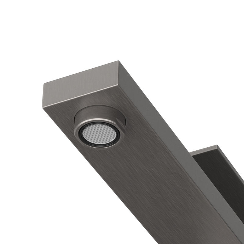 Смеситель для раковины Cezares SLIDER-LC-GM-W0 однорычажный без донного клапана (оружейная сталь)