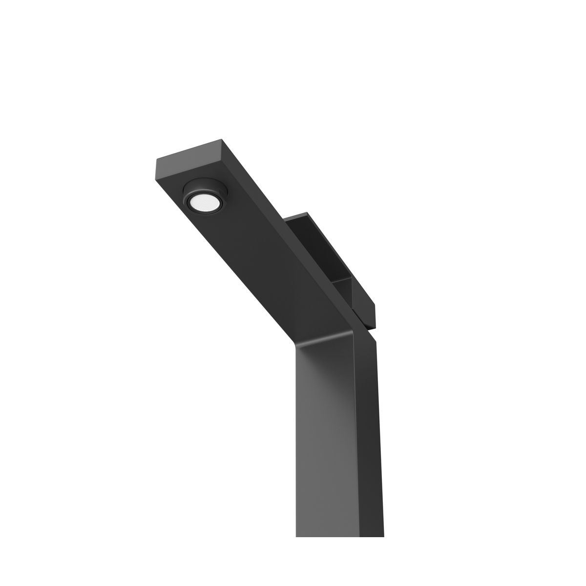 SLIDER-LC-NOP-W0 Смеситель для накладной раковины однорычажный, без донного клапана, черный матовый
