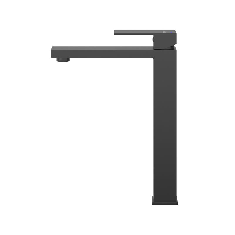 SLIDER-LC-NOP-W0 Смеситель для накладной раковины однорычажный, без донного клапана, черный матовый