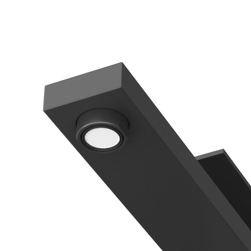 SLIDER-LC-NOP-W0 Смеситель для накладной раковины однорычажный, без донного клапана, черный матовый