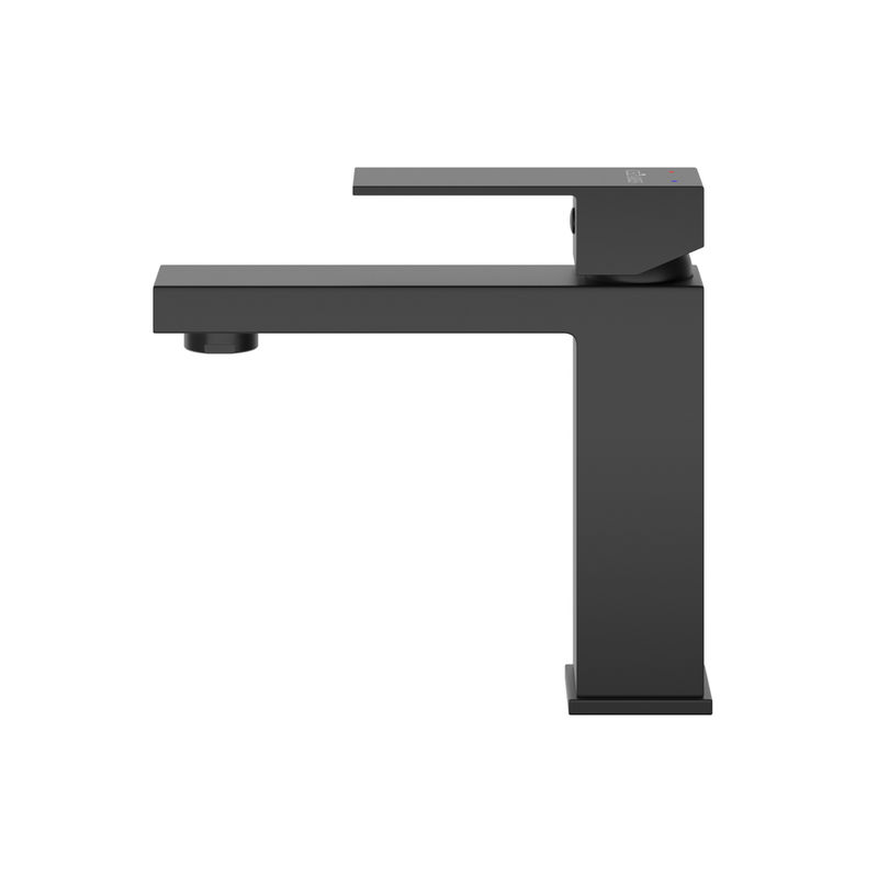 SLIDER-LS-NOP Смеситель для раковины однорычажный с донным клапаном, черный матовый
