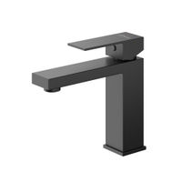 Смеситель для раковины Cezares SLIDER-LS-NOP однорычажный с донным клапаном (черный матовый) — 1