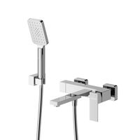 Смеситель для ванны Cezares SLIDER-VD-01 однорычажный в комплекте с ручным душем, шлангом и держателем (хром) — 1