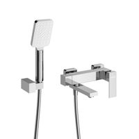 Смеситель для ванны Cezares SLIDER-VD-01 однорычажный в комплекте с ручным душем, шлангом и держателем (хром) — 2