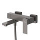 SLIDER-VD-GM Смеситель для ванны и душа однорычажный в комплекте с ручным душем, шлангом и держателем, оружейная сталь